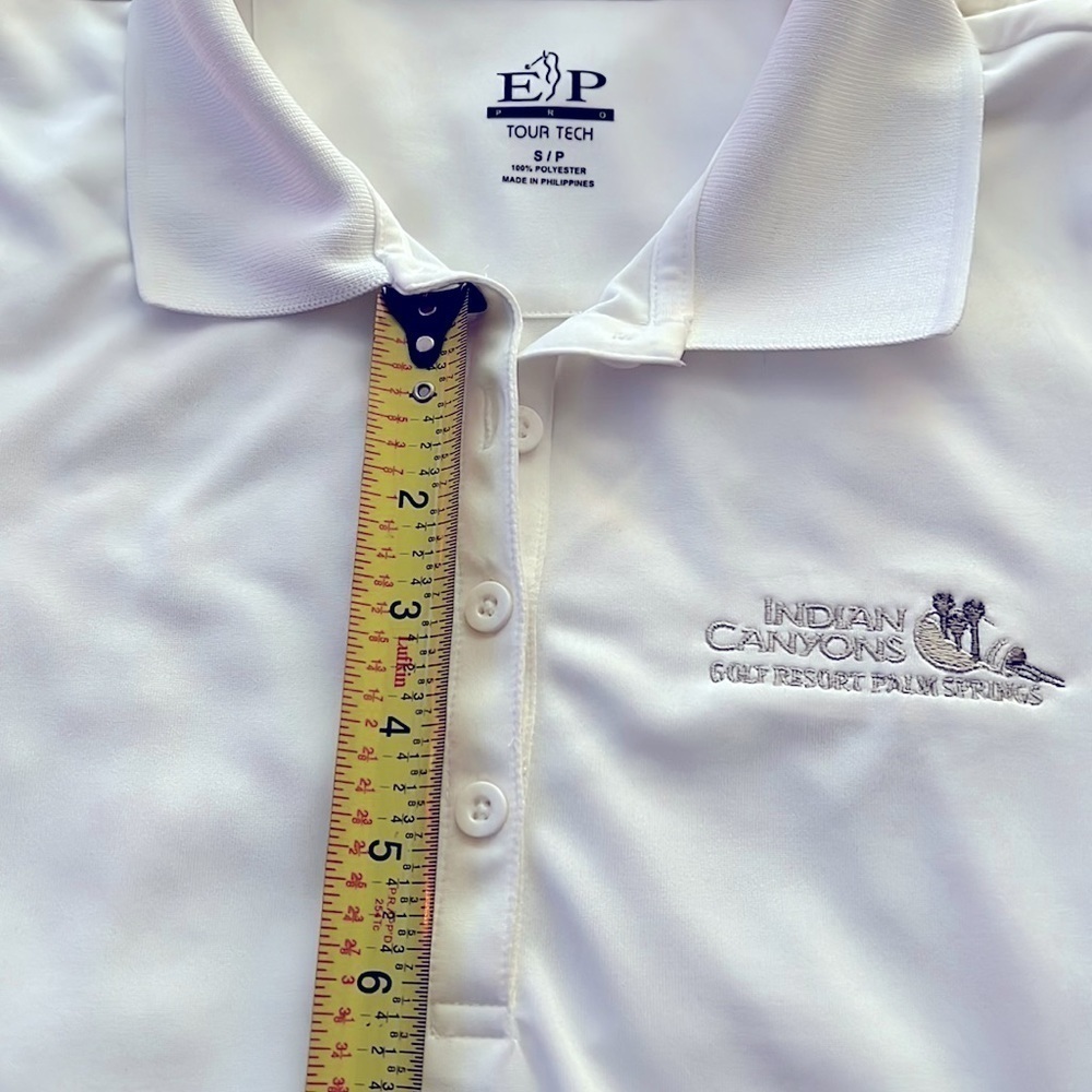 Ladies EP Tour Tech White button-down Golf Polo! Classic!ποΈββοΈβ³οΈ - Picture 6 of 8